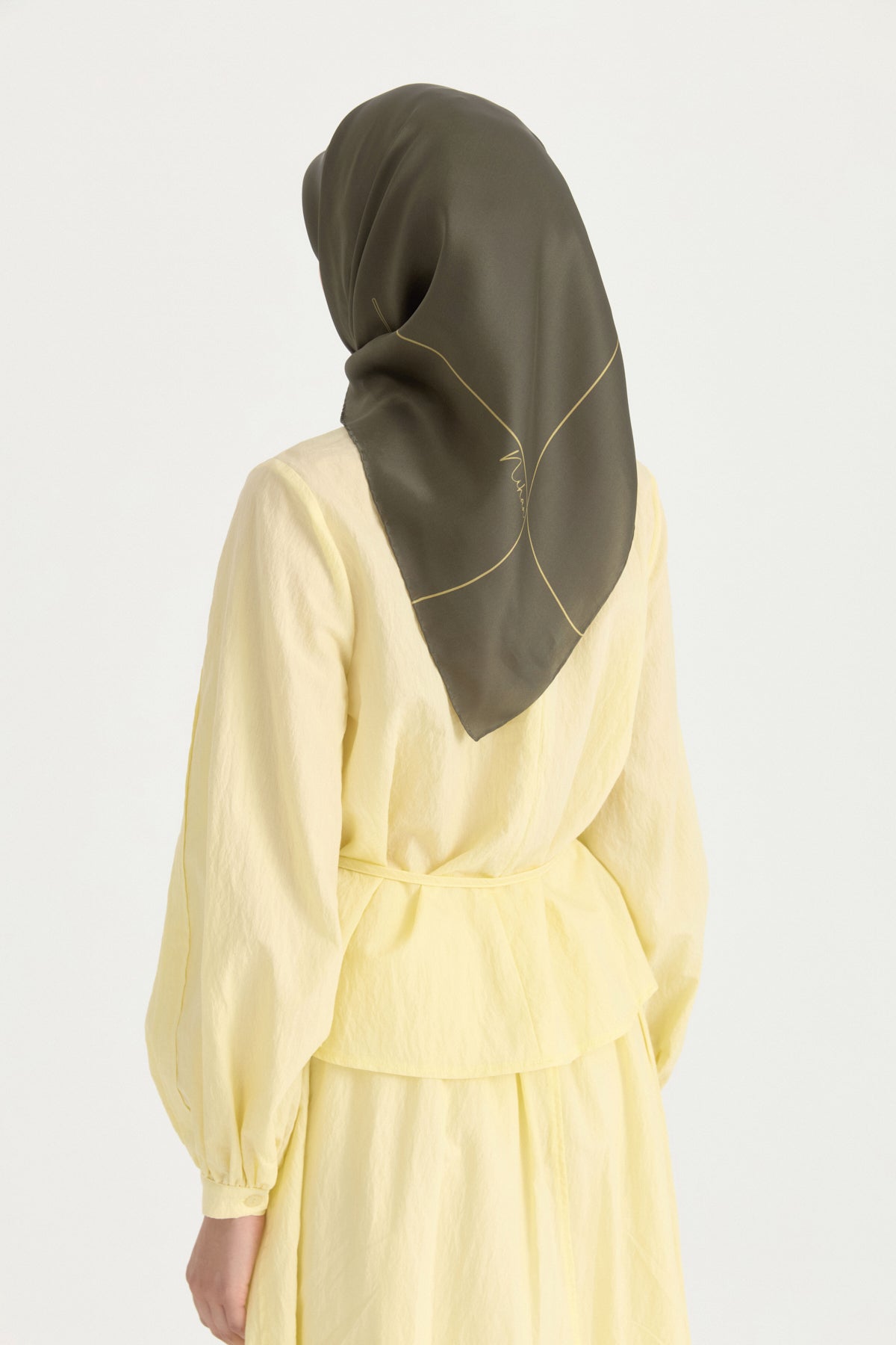 Luma Sura Silk Scarf - Khaki