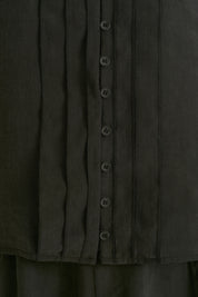 Lyocell Skirt and Shirt Set - Black