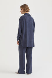 Lyocell Pantolon Tunik Takım - Lacivert