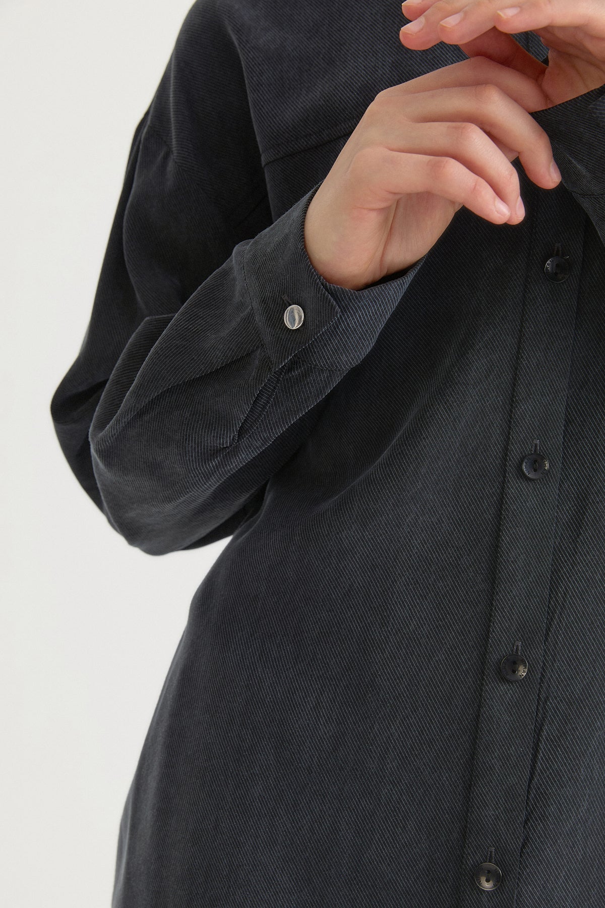 Lyocell Trousers Tunic Set - Black