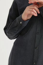 Lyocell Trousers Tunic Set - Black
