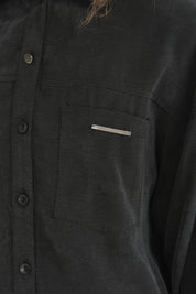 Lyocell Pantolon Tunik Takım - Siyah