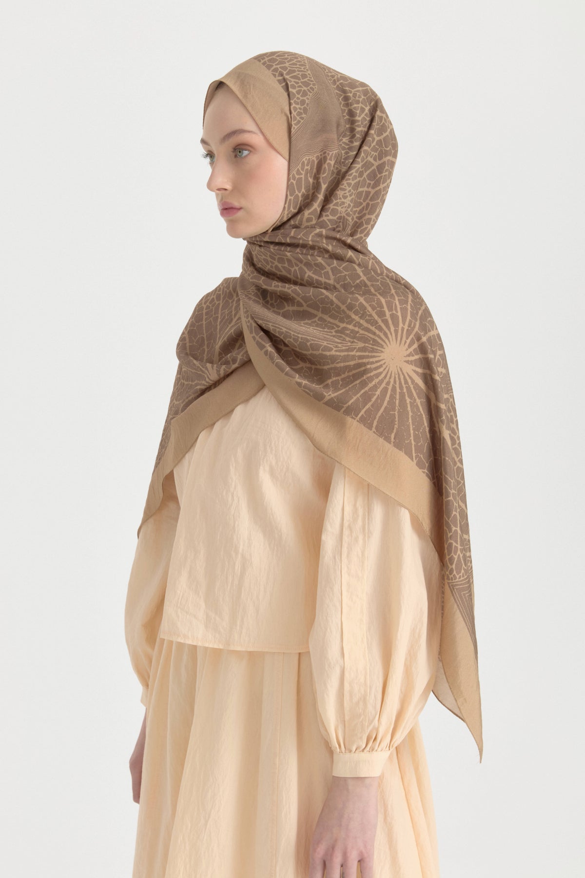 Mayda Viskon Şal - Camel