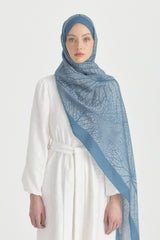 Mayda Viscose Shawl - Indigo