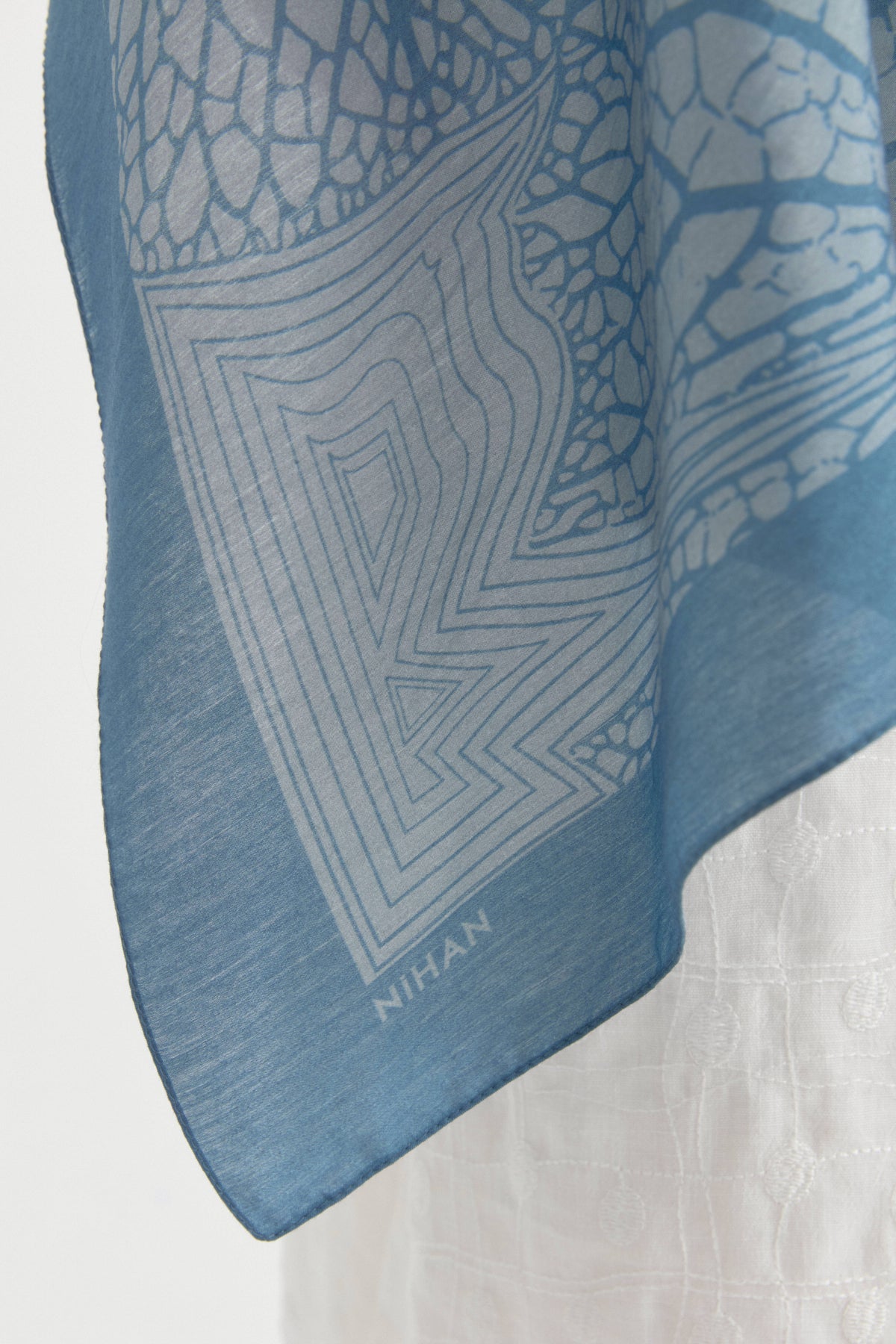 Mayda Viscose Shawl - Indigo
