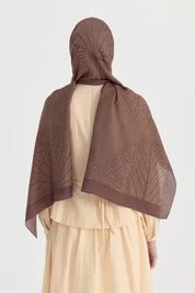 Mayda Viscose Shawl - Coffee