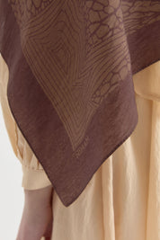 Mayda Viscose Shawl - Coffee