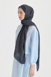 Mayda Viscose Shawl - Navy Blue