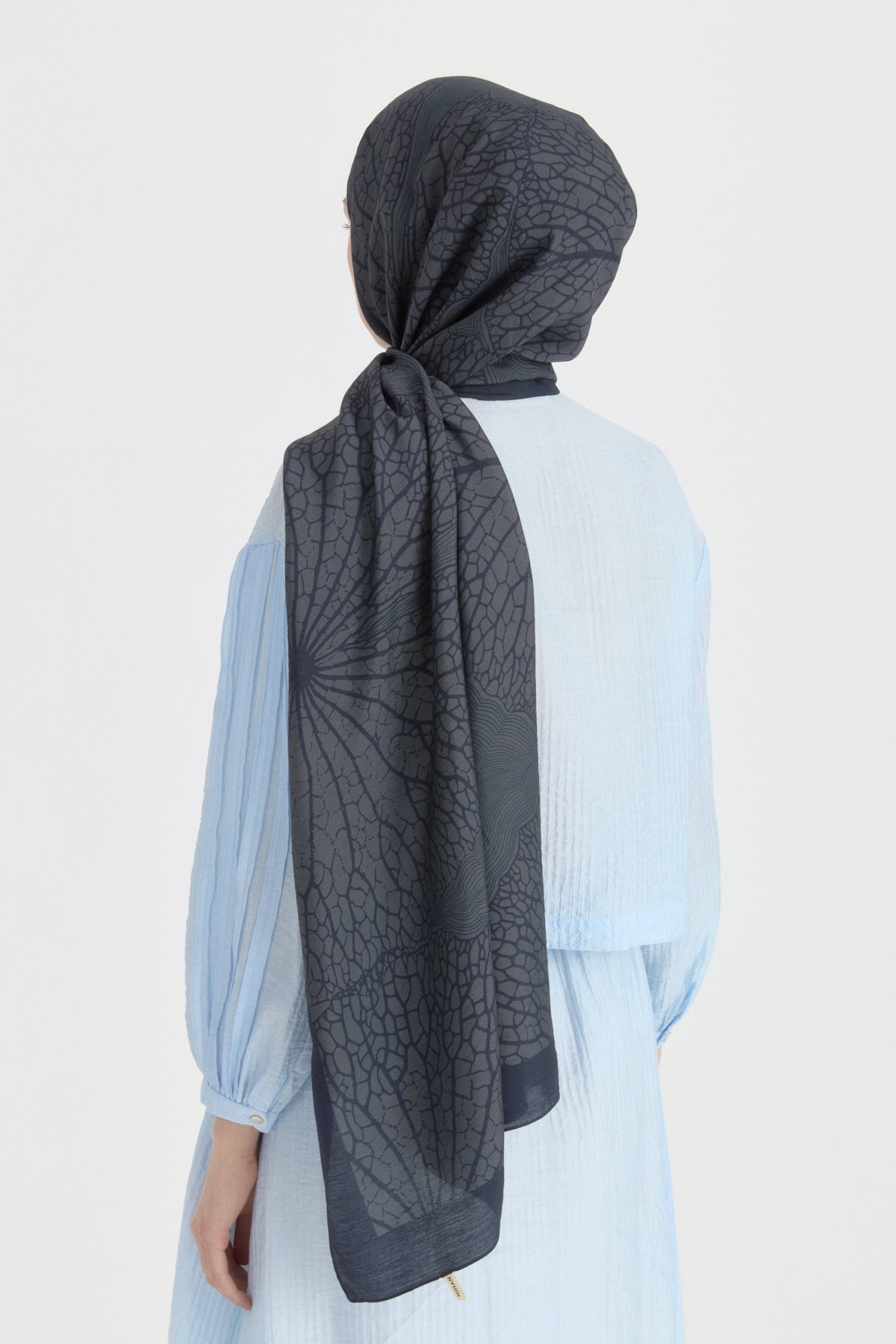 Mayda Viscose Shawl - Navy Blue