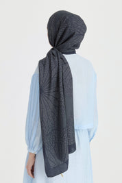 Mayda Viscose Shawl - Navy Blue
