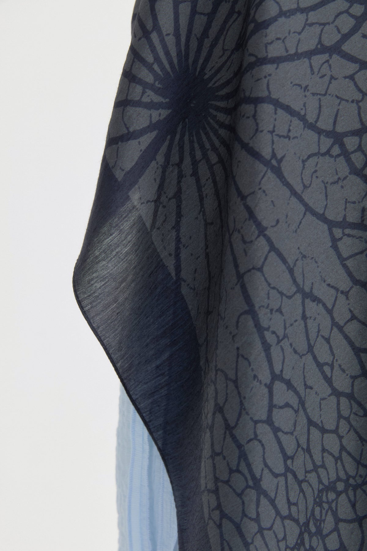 Mayda Viscose Shawl - Navy Blue