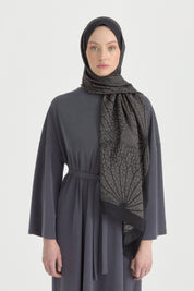Mayda Viskon Şal - Siyah