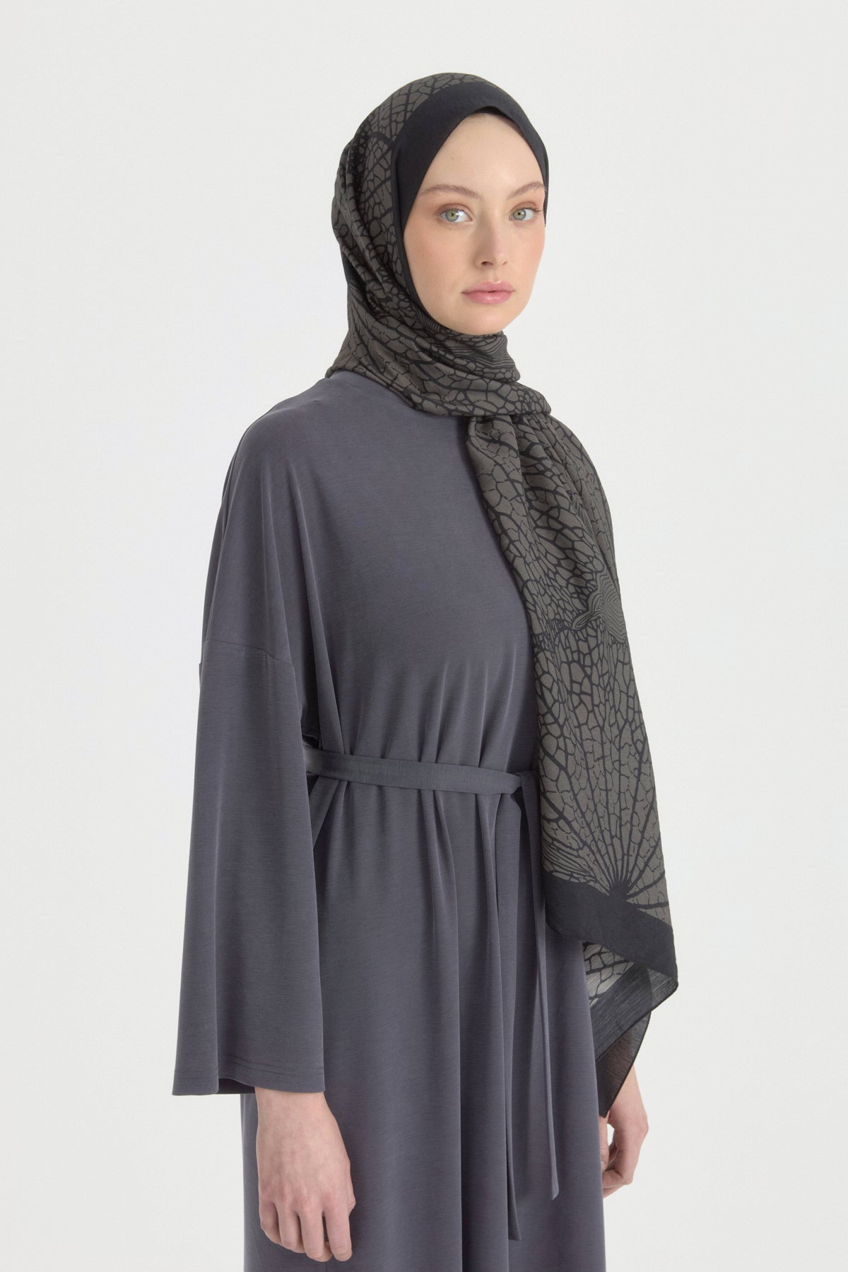 Mayda Viskon Şal - Siyah