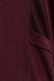 Metal Aksesuarlı Cupra Süet Tunik - Bordo