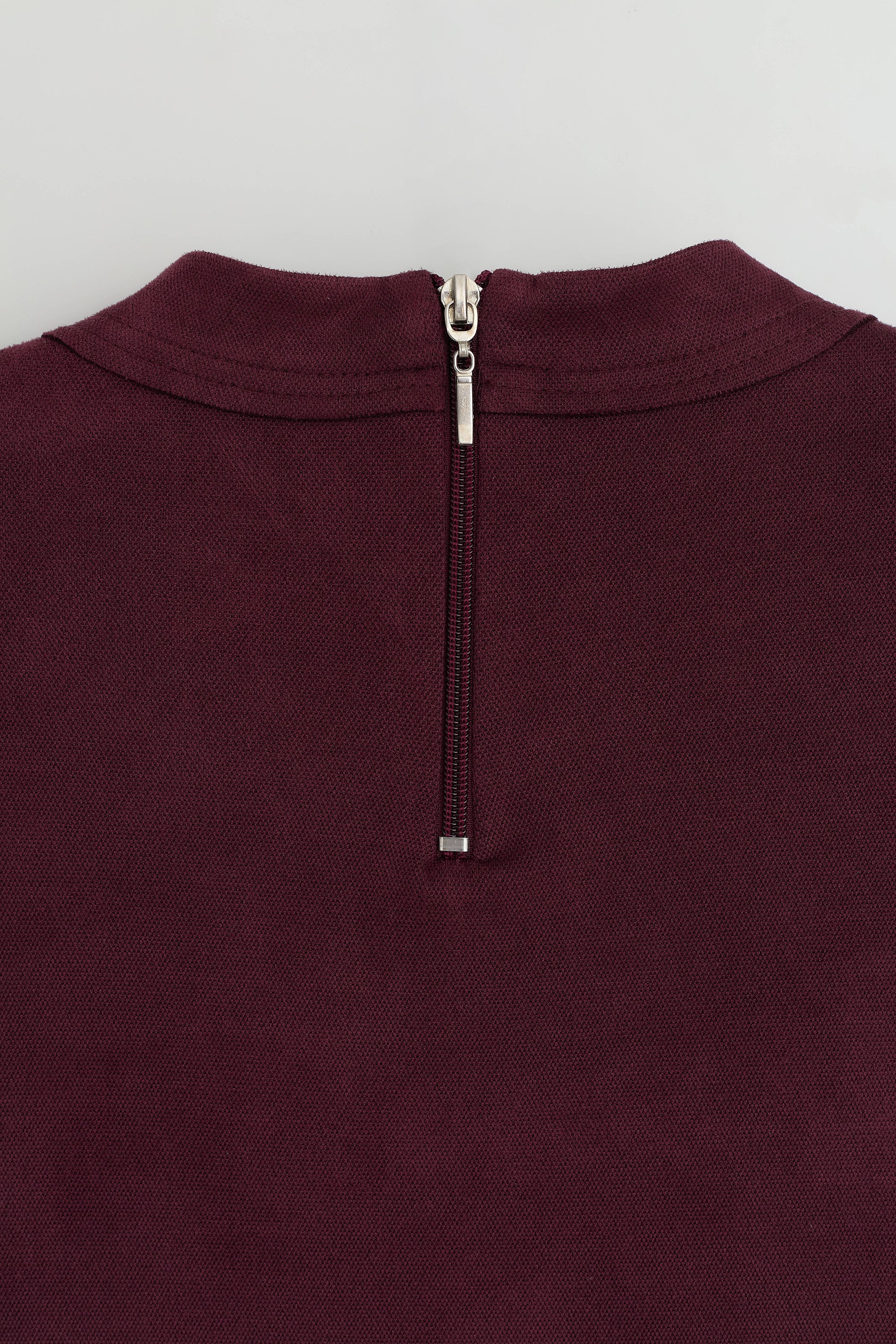 Metal Aksesuarlı Cupra Süet Tunik - Bordo
