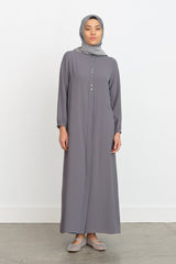 Ferace with Metal Accessories - Dark Gray