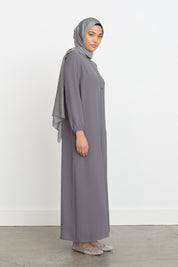 Ferace with Metal Accessories - Dark Gray