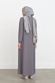 Ferace with Metal Accessories - Dark Gray
