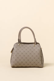 Monogram Metal Accessory Satchel Bag - Mink