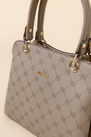 Monogram Metal Accessory Satchel Bag - Mink