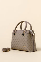 Monogram Metal Accessory Tote Bag - Mink