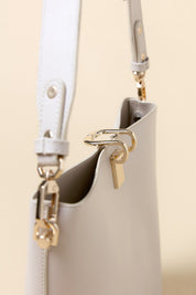 Metal Detaylı Shopper Çanta - Bej