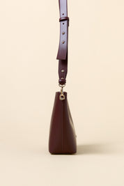 Metal Detaylı Shopper Çanta - Bordo