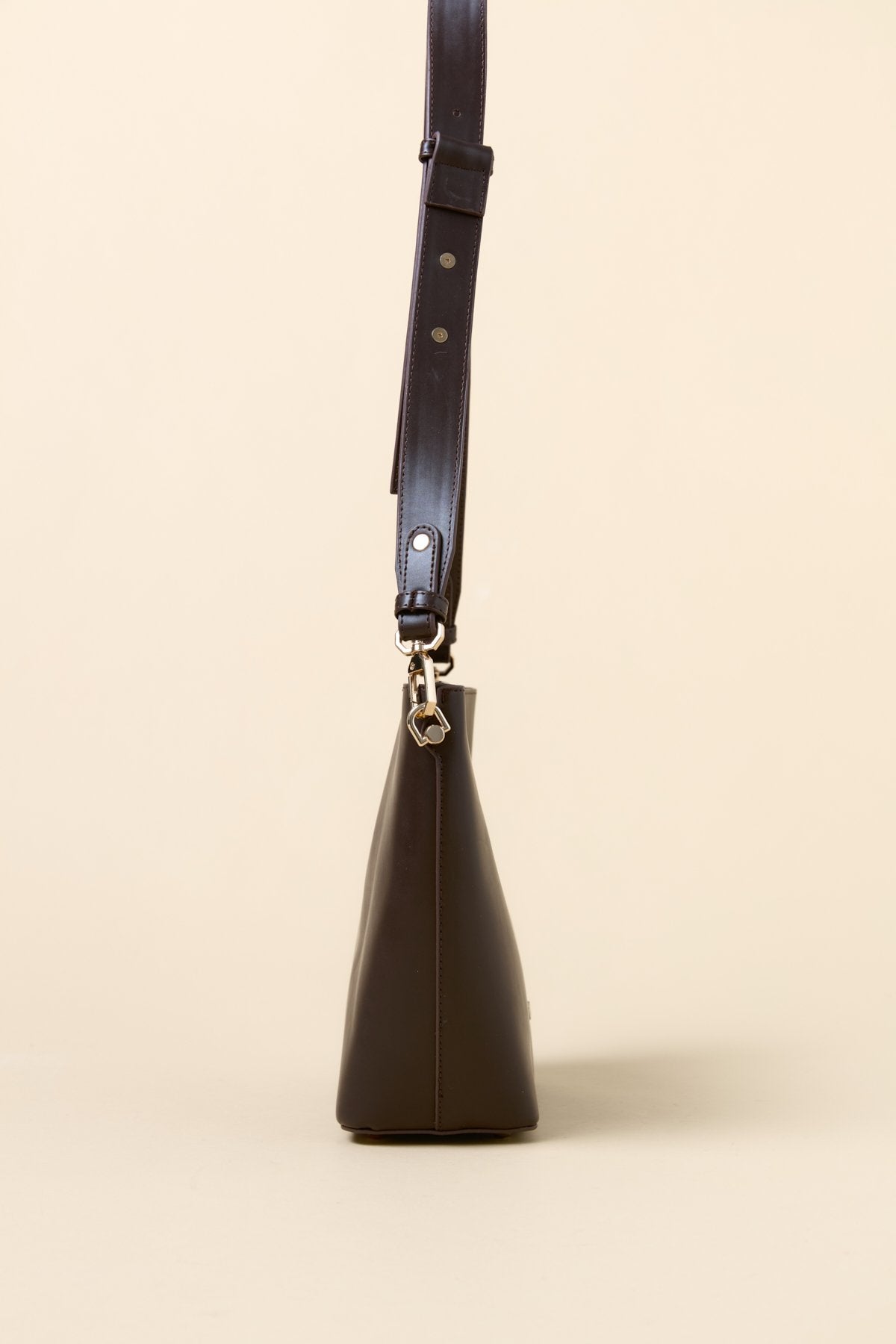 Metal Detail Shopper Bag - Coffee