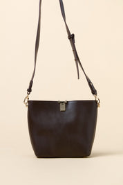Metal Detail Shopper Bag - Coffee