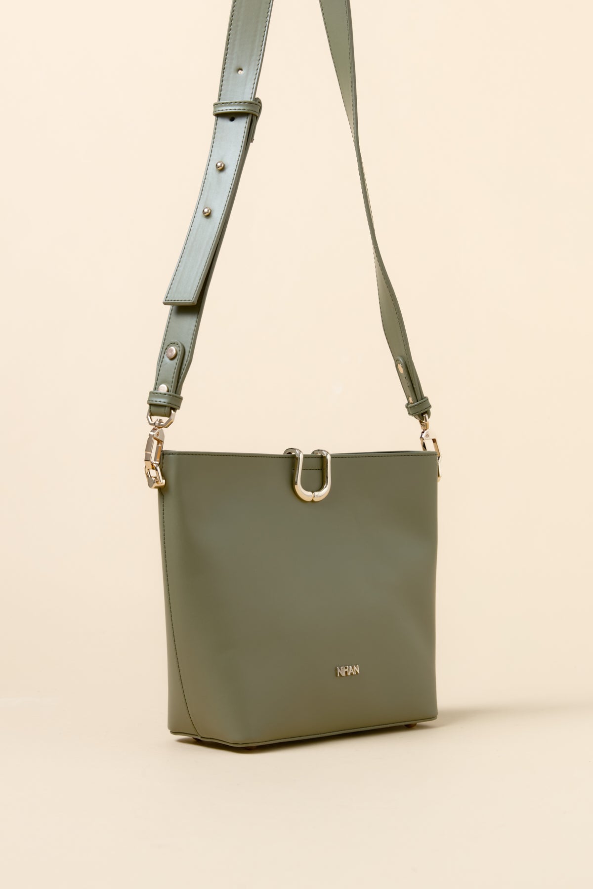 Metal Detaylı Shopper Çanta - Mint