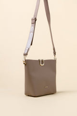Metal Detail Shopper Bag - Mink
