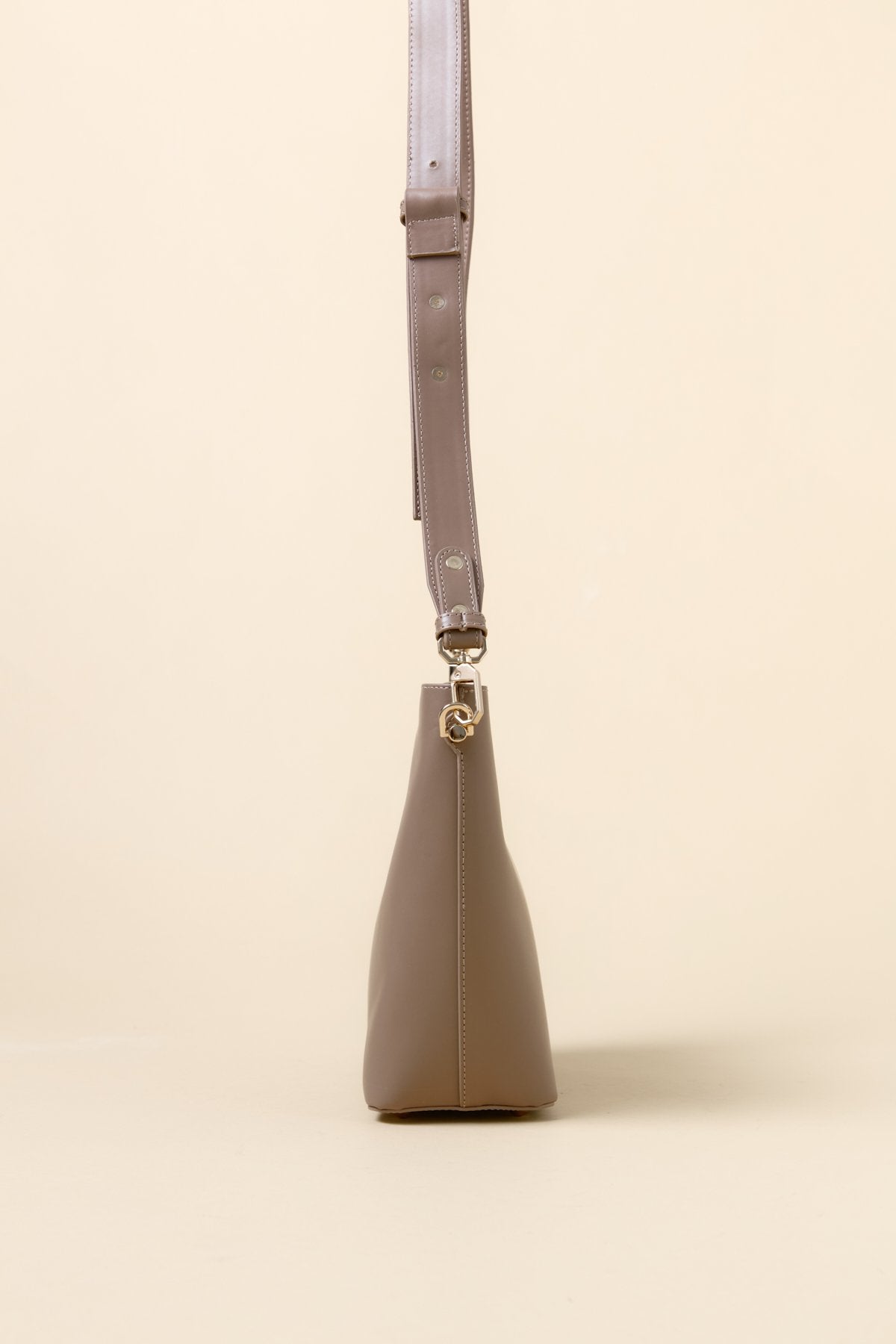 Metal Detail Shopper Bag - Mink