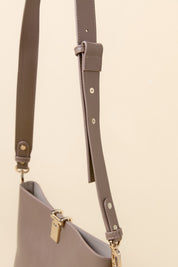 Metal Detail Shopper Bag - Mink