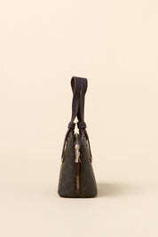Monogram Metal Detaylı Tote Çanta - Kahve