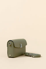 Metal Clasp Crossbody Bag - Mint