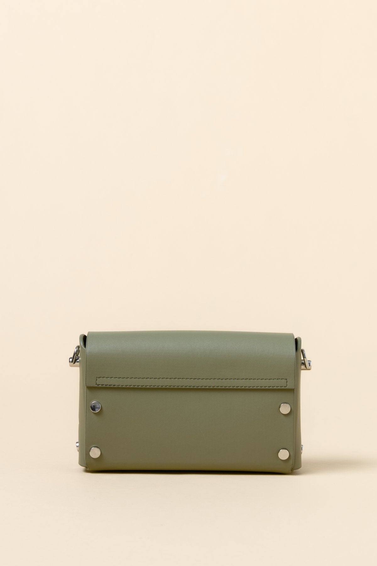 Metal Clasp Crossbody Bag - Mint