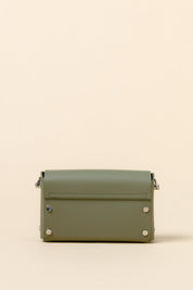 Metal Clasp Crossbody Bag - Mint