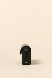 Crossbody Bag with Metal Closure - Black