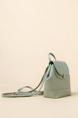 Metal Clasp Backpack - Mint