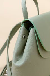 Metal Clasp Backpack - Mint