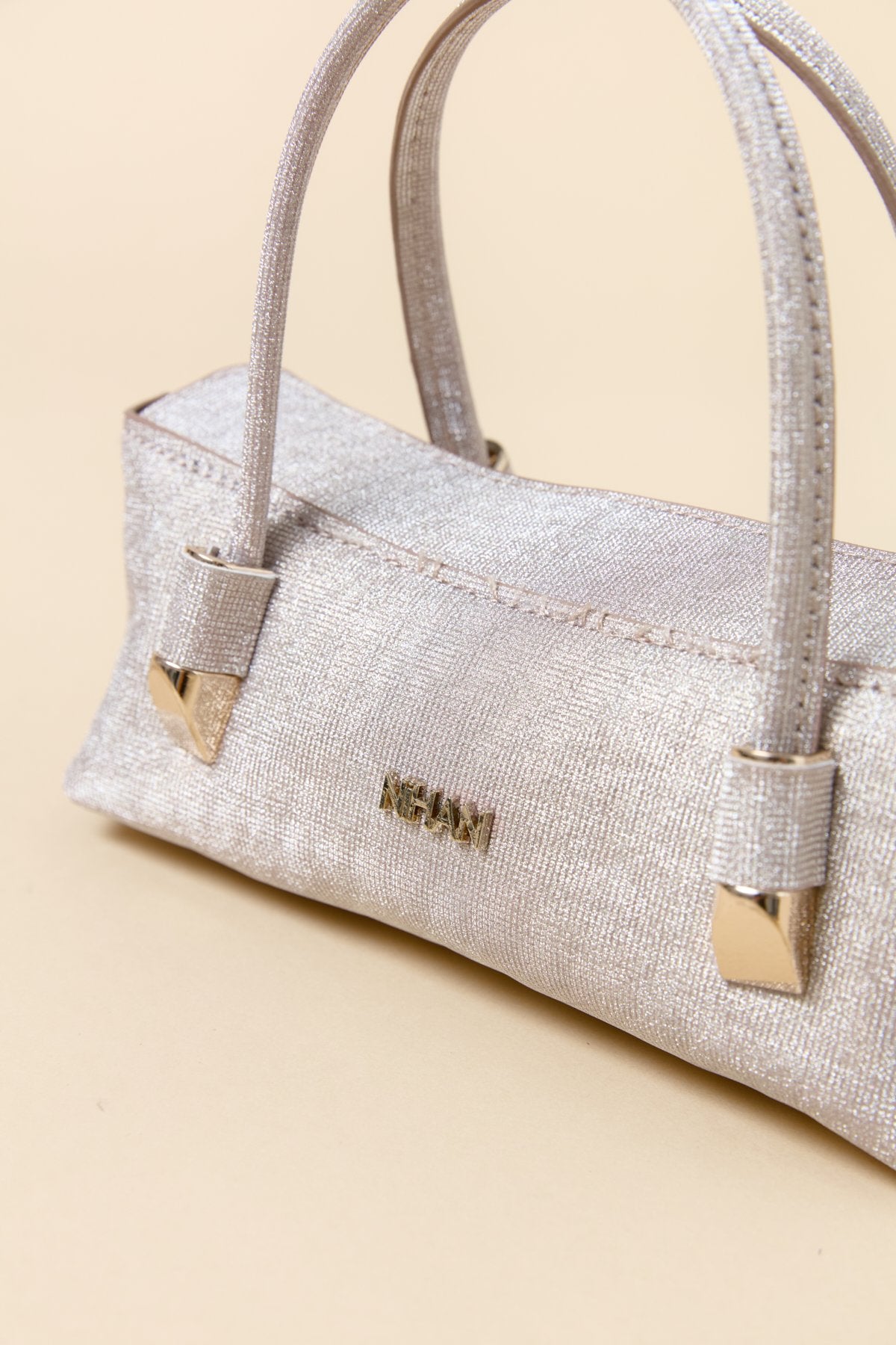 Mini Evening Dress Clutch Bag - Beige