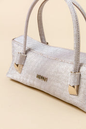 Mini Evening Dress Clutch Bag - Beige