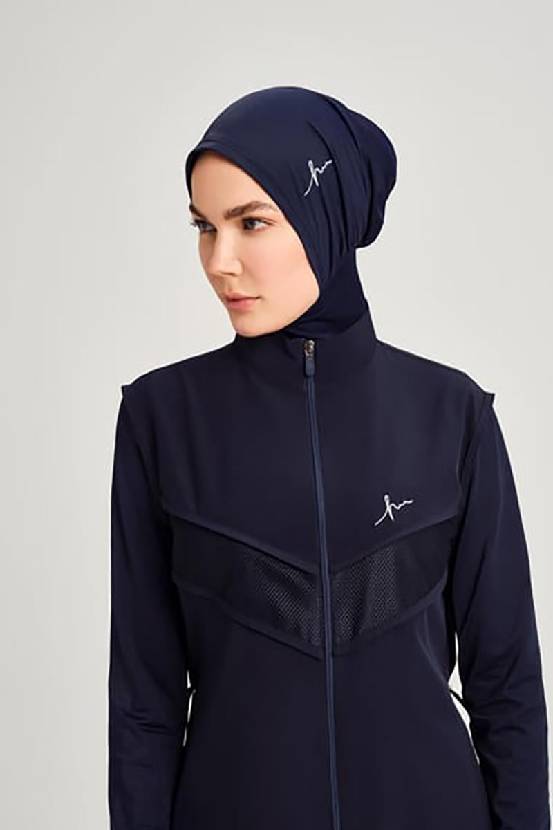 Miray File Detailed Flexible Woven 6-Piece Modest Swimsuit Set