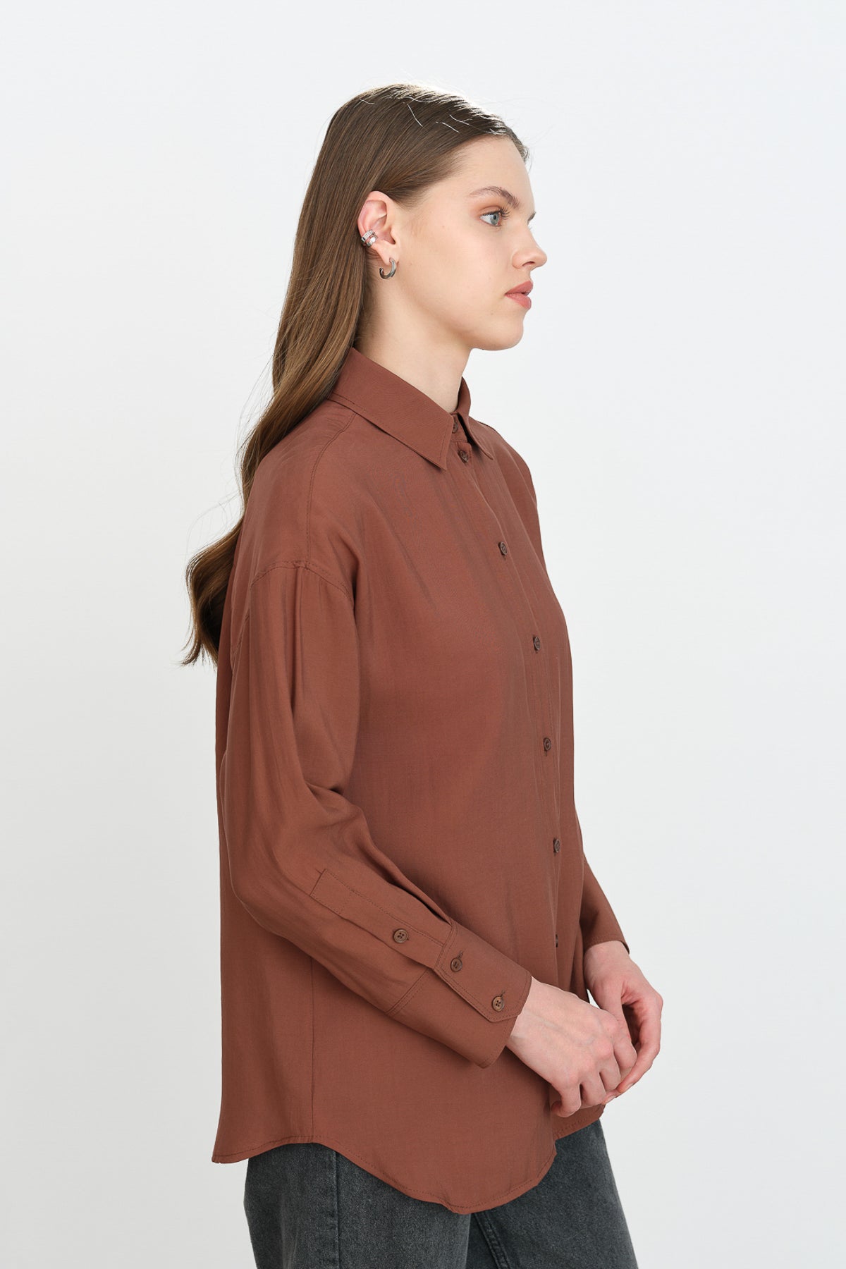 Modal Basic Shirt - Coffee