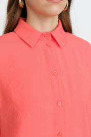 Modal Basic Shirt - Pomegranate Blossom