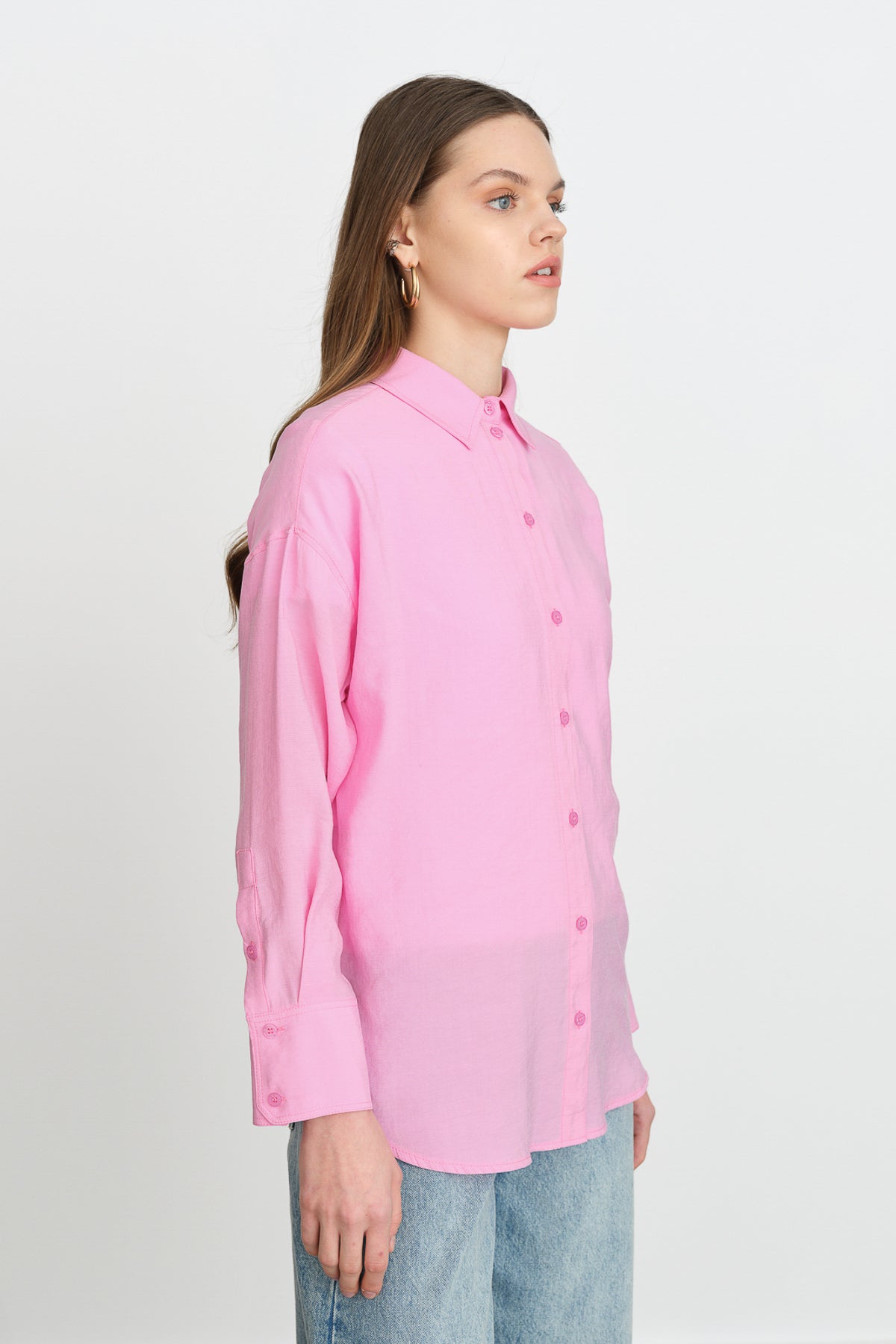 Modal Basic Gömlek - Pembe
