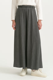 Modal Skirt Trousers - Dark Grey
