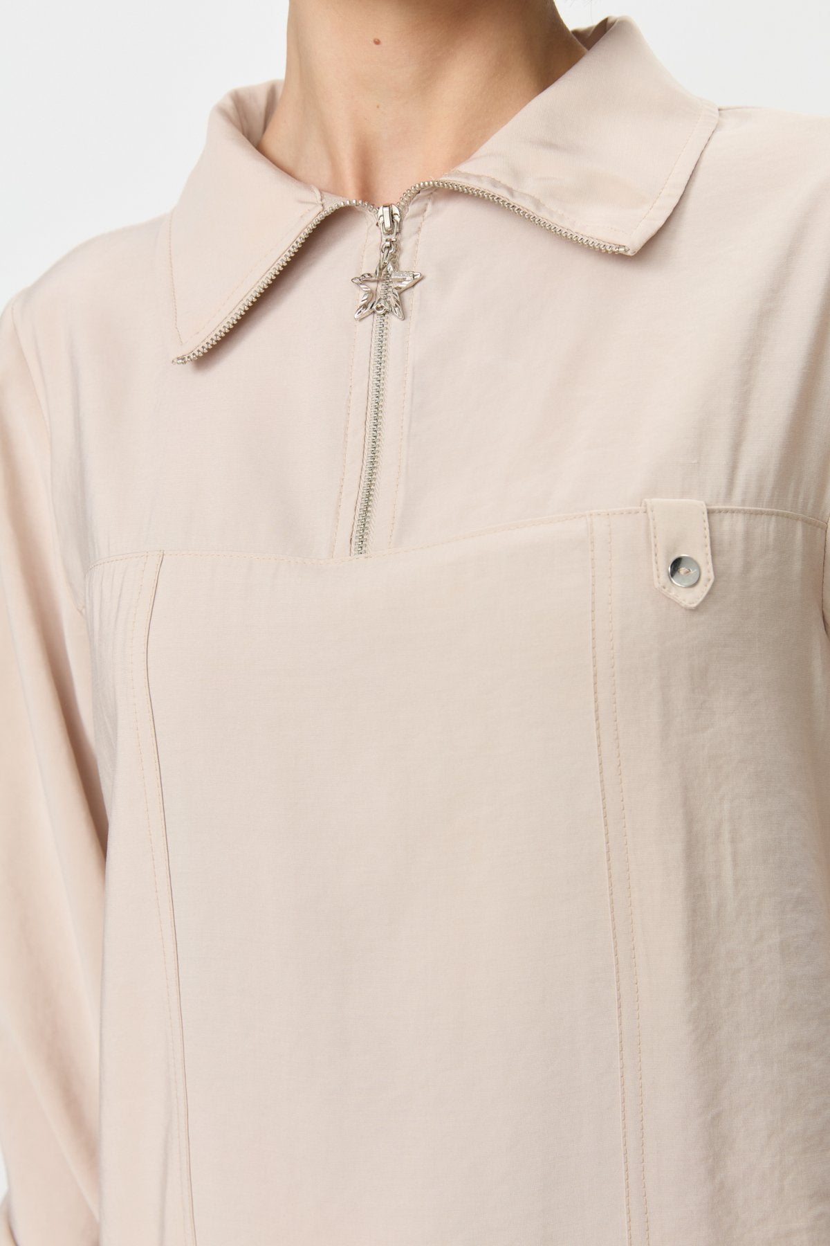 Modal Pantolon Tunik Takım - Bej