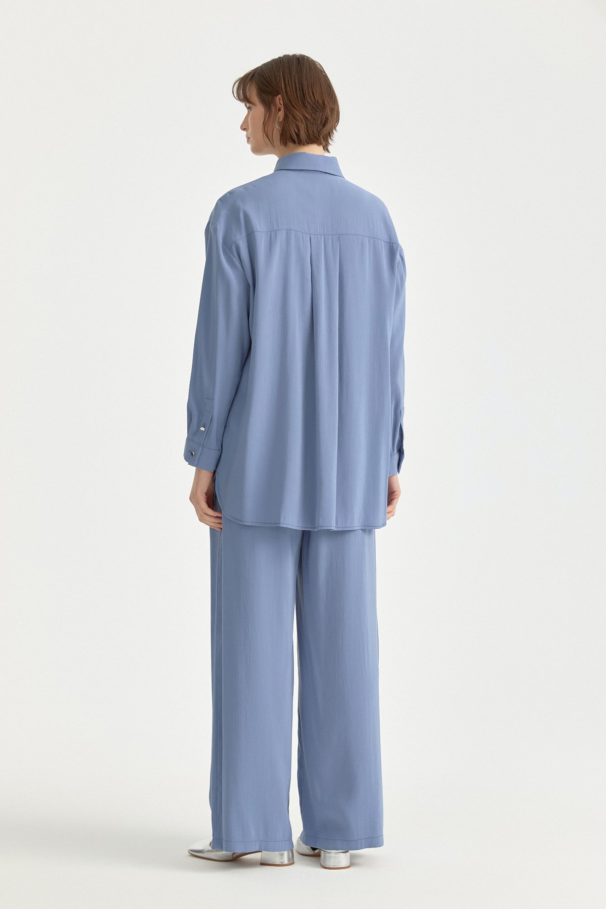 Modal Pantolon Tunik Takım - İndigo