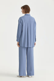 Modal Pantolon Tunik Takım - İndigo